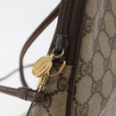 GUCCI GG Supreme Shoulder Bag PVC Beige Gold 97 02 068 Auth BA13116-15