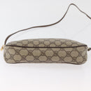 GUCCI GG Supreme Shoulder Bag PVC Beige Gold 97 02 068 Auth BA13116-9