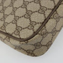 GUCCI GG Supreme Shoulder Bag PVC Beige Gold 97 02 068 Auth BA13121-17
