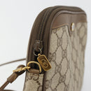 GUCCI GG Supreme Shoulder Bag PVC Beige Gold 97 02 068 Auth BA13121-9