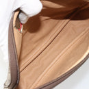 GUCCI GG Supreme Shoulder Bag PVC Beige Gold 97 02 068 Auth BA13121-11