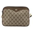 GUCCI GG Supreme Shoulder Bag PVC Beige Gold 97 02 068 Auth BA13121-13