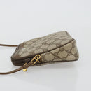 GUCCI GG Supreme Shoulder Bag PVC Beige Gold 97 02 068 Auth BA13121-4