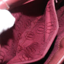 CARTIER Must Line Shoulder Bag Leather Bordeaux Gold Auth BA13122-23
