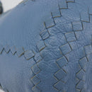 BOTTEGA VENETA INTRECCIATO Tragetasche Leder Blau 194900 Auth BA13123-14