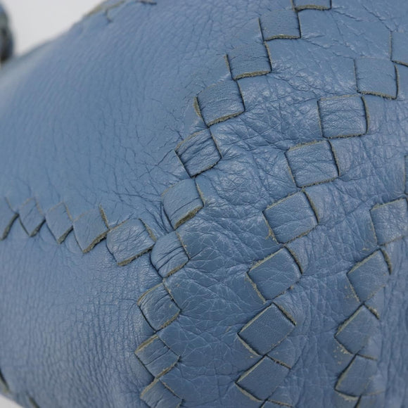 BOTTEGA VENETA INTRECCIATO Tragetasche Leder Blau 194900 Auth BA13123
