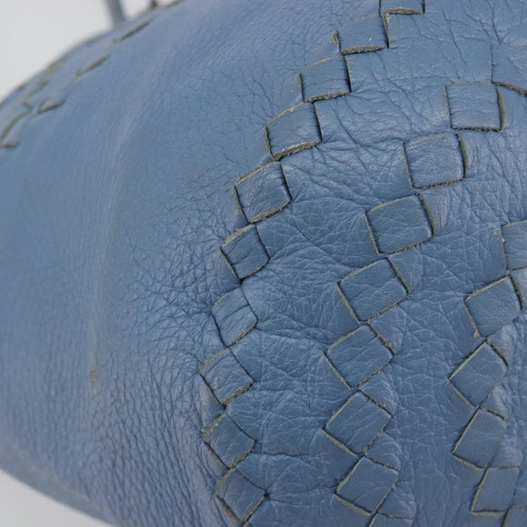 BOTTEGA VENETA INTRECCIATO Tragetasche Leder Blau 194900 Auth BA13123