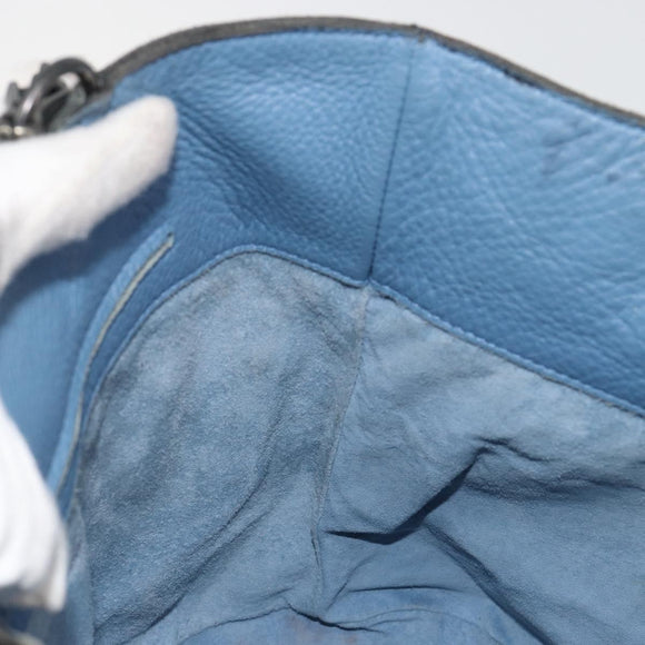BOTTEGA VENETA INTRECCIATO Tragetasche Leder Blau 194900 Auth BA13123