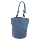BOTTEGA VENETA INTRECCIATO Tragetasche Leder Blau 194900 Auth BA13123-1