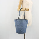 BOTTEGA VENETA INTRECCIATO Tragetasche Leder Blau 194900 Auth BA13123-21