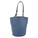 BOTTEGA VENETA INTRECCIATO Tragetasche Leder Blau 194900 Auth BA13123-13