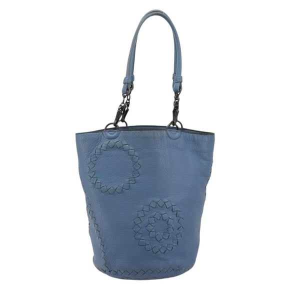 BOTTEGA VENETA INTRECCIATO Tragetasche Leder Blau 194900 Auth BA13123