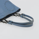 BOTTEGA VENETA INTRECCIATO Tragetasche Leder Blau 194900 Auth BA13123-7