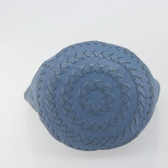 BOTTEGA VENETA INTRECCIATO Tragetasche Leder Blau 194900 Auth BA13123