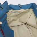 VALENTINO Rock Studs Tote Bag Leather 2way Blue Gold Auth BA13124-21