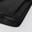 LOUIS VUITTON Epi Serie Dragonne Clutch Bag Black Noir M52612 LV Auth BA13129-10