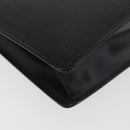 LOUIS VUITTON Epi Serie Dragonne Clutch Bag Black Noir M52612 LV Auth BA13129-11