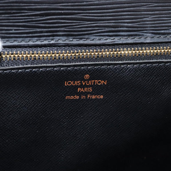 LOUIS VUITTON Epi Serie Dragonne Clutch Bag Black Noir M52612 LV Auth BA13129