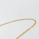 TIFFANY&Co. Schultertasche Kette Leder Navy Gold Auth BA13131-8