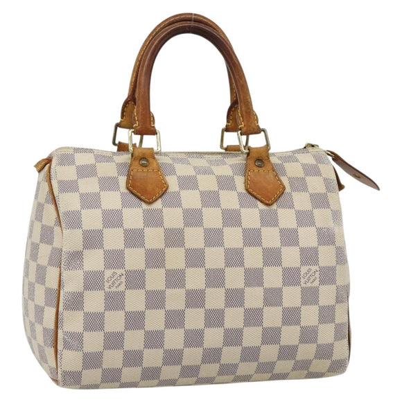 LOUIS VUITTON Damier Azur Speedy 25 Hand Bag N41534 LV Auth BA13132