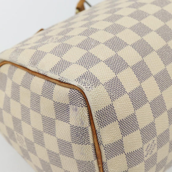 LOUIS VUITTON Damier Azur Speedy 25 Hand Bag N41534 LV Auth BA13132