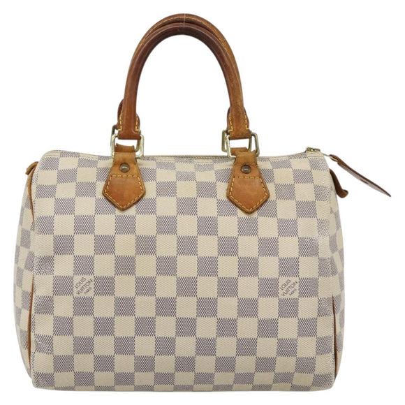LOUIS VUITTON Damier Azur Speedy 25 Hand Bag N41534 LV Auth BA13132