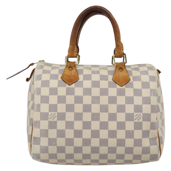 LOUIS VUITTON Damier Azur Speedy 25 Hand Bag N41534 LV Auth BA13132