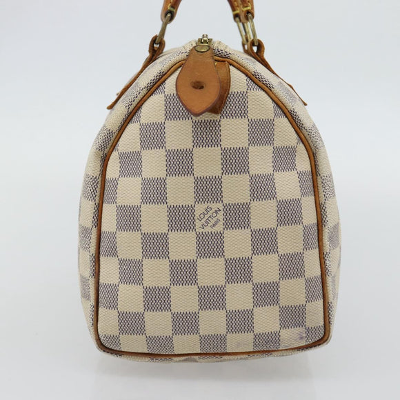 LOUIS VUITTON Damier Azur Speedy 25 Hand Bag N41534 LV Auth BA13132