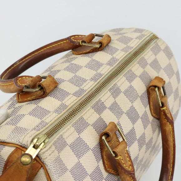 LOUIS VUITTON Damier Azur Speedy 25 Hand Bag N41534 LV Auth BA13132