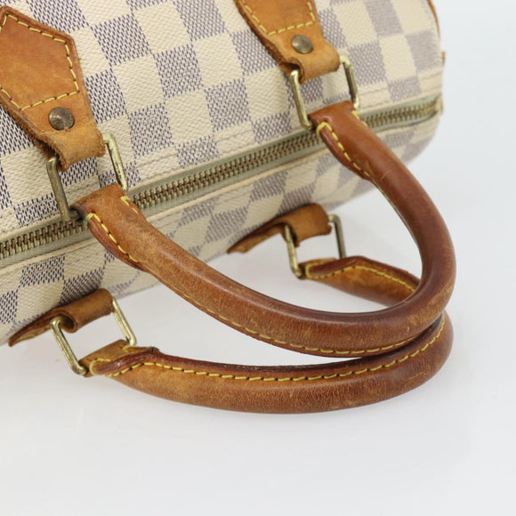 LOUIS VUITTON Damier Azur Speedy 25 Hand Bag N41534 LV Auth BA13132