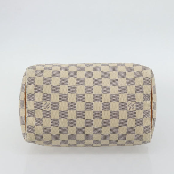 LOUIS VUITTON Damier Azur Speedy 25 Hand Bag N41534 LV Auth BA13132