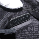 CHANEL Schoudertas met ketting Lamsleer Zwart CC Auth BA13139-16
