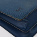 LOUIS VUITTON Epi Capucines Schultertasche Blau M52345 LV Auth BA13140-15
