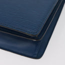 LOUIS VUITTON Epi Capucines Schultertasche Blau M52345 LV Auth BA13140-9