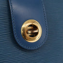 LOUIS VUITTON Epi Capucines Schultertasche Blau M52345 LV Auth BA13140-17