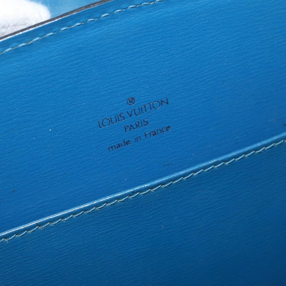 LOUIS VUITTON Epi Capucines Schultertasche Blau M52345 LV Auth BA13140