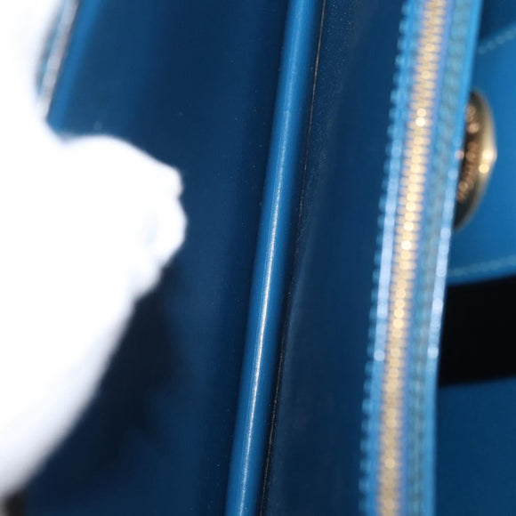 LOUIS VUITTON Epi Capucines Schultertasche Blau M52345 LV Auth BA13140