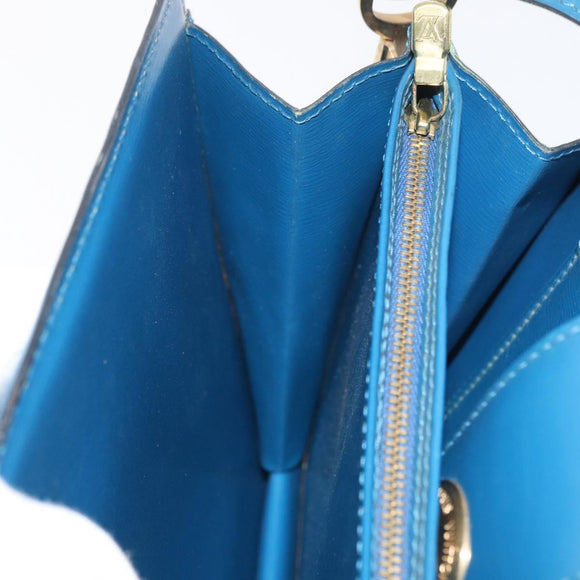 LOUIS VUITTON Epi Capucines Schultertasche Blau M52345 LV Auth BA13140