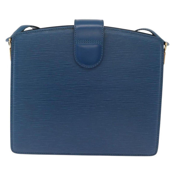 LOUIS VUITTON Epi Capucines Schultertasche Blau M52345 LV Auth BA13140