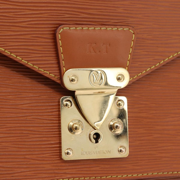 LOUIS VUITTON Epi Monceau 28 Handtasche Zipangu Gold LV Auth BA13141