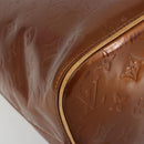 LOUIS VUITTON Monogram Vernis Houston Hand Bag Bronze M91122 LV Auth BA13142-11