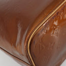 LOUIS VUITTON Monogram Vernis Houston Hand Bag Bronze M91122 LV Auth BA13142-13