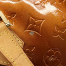 LOUIS VUITTON Monogram Vernis Houston Hand Bag Bronze M91122 LV Auth BA13142-18