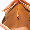 LOUIS VUITTON Monogram Vernis Houston Hand Bag Bronze M91122 LV Auth BA13142-22