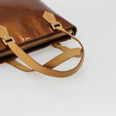 LOUIS VUITTON Monogram Vernis Houston Hand Bag Bronze M91122 LV Auth BA13142-7