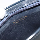 Christian Dior Trotter Canvas Schoudertas Marineblauw Goud Auth BA13143-11