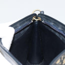 Christian Dior Trotter Canvas Schoudertas Marineblauw Goud Auth BA13143-20