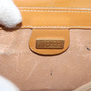 GUCCI Micro GG Supreme Shoulder Bag PVC Beige Gold Auth BA13145-15