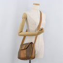 GUCCI Micro GG Supreme Shoulder Bag PVC Beige Gold Auth BA13145-27
