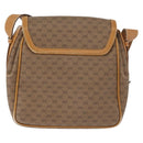 GUCCI Micro GG Supreme Shoulder Bag PVC Beige Gold Auth BA13145-3
